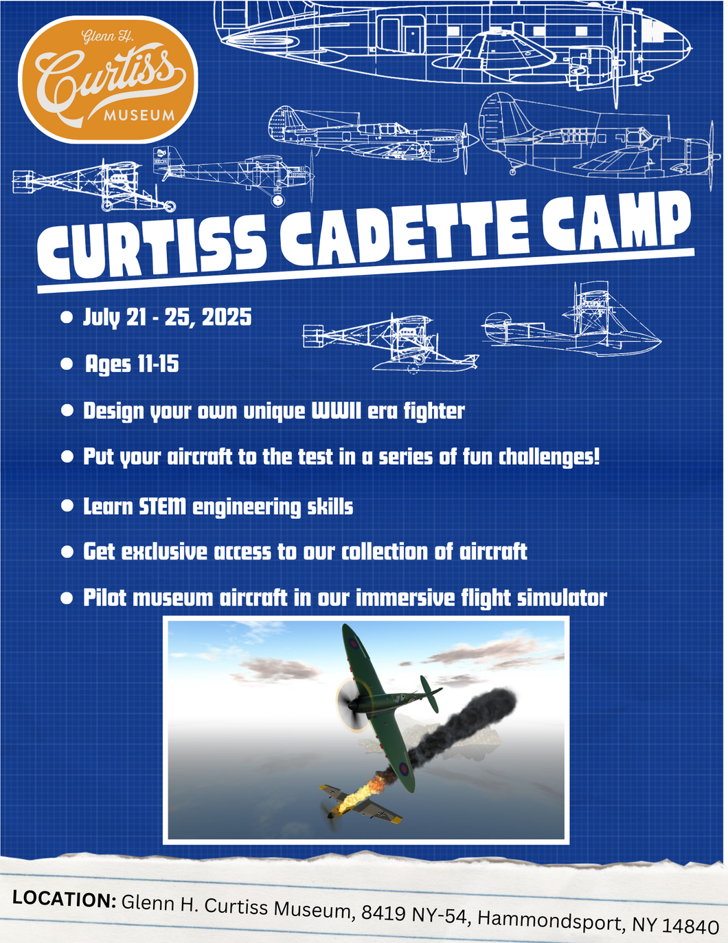 Curtiss Cadette Camp, July 21-25 2025