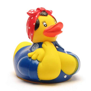 Rosie the Riveter Rubber Duckie