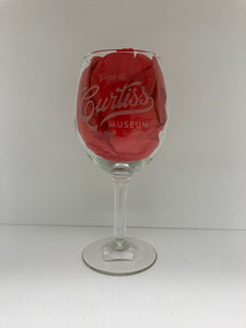 Curtiss Museum Wine Glass- 11 oz